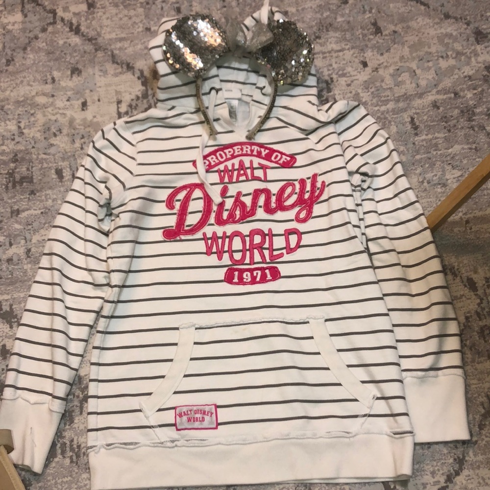Disney hoodie + Sequin Minnie ears!